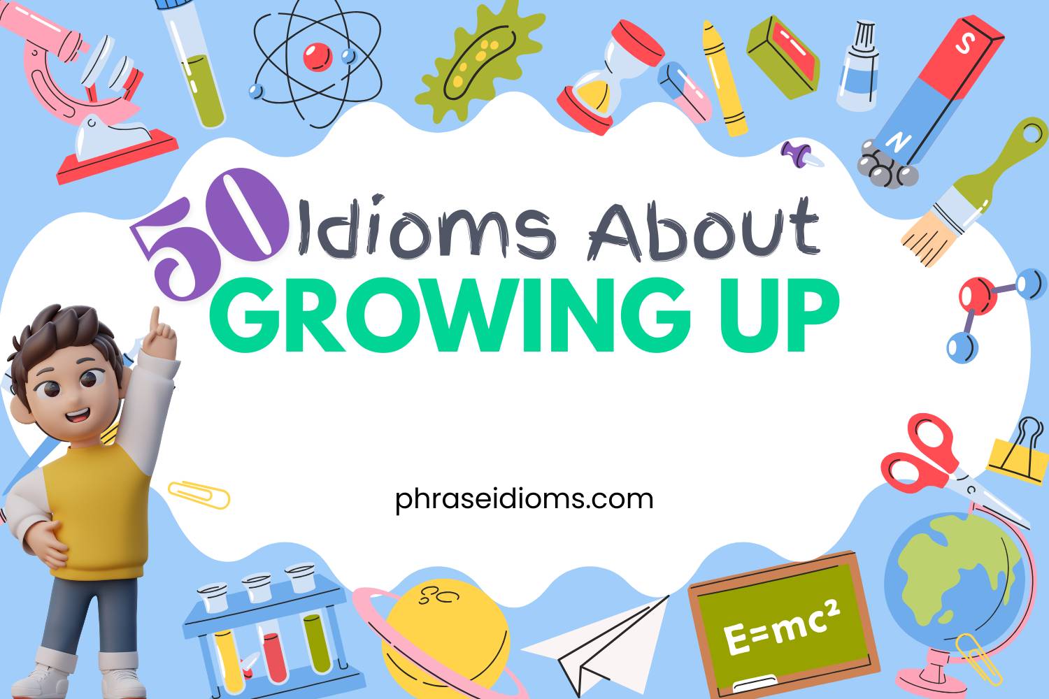 idioms about growing up