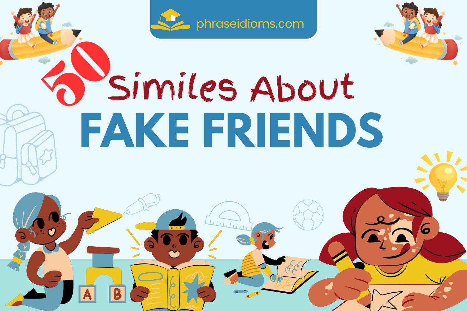similes about fake friends