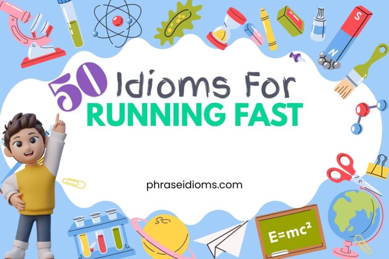 idioms for running fast