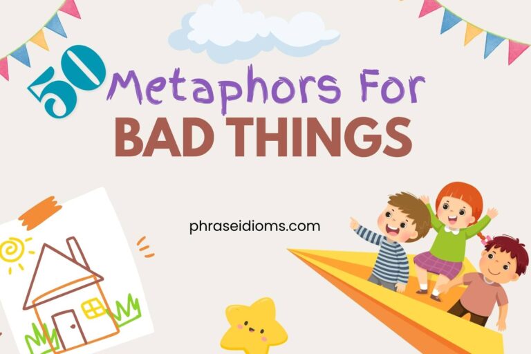 metaphors for bad things