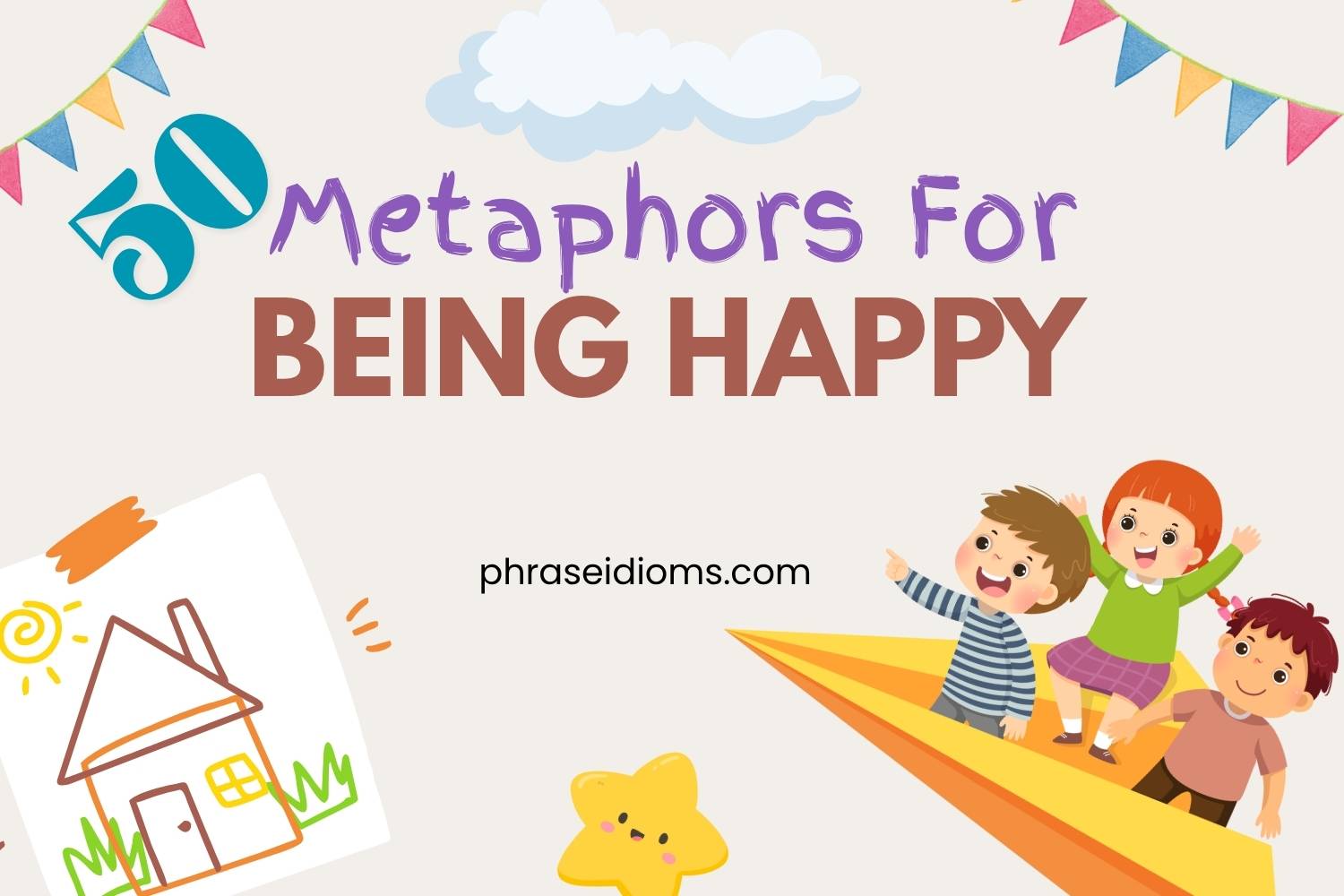 metaphors for being happy