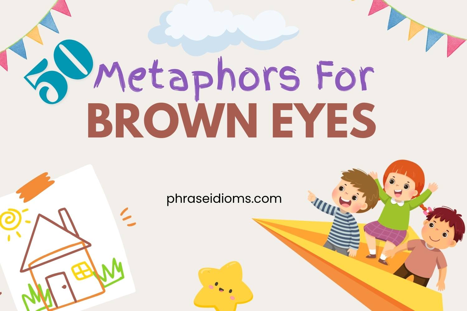 metaphors for brown eyes