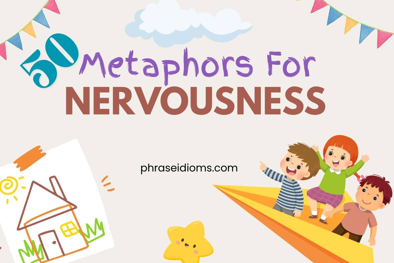 metaphors for nervousness