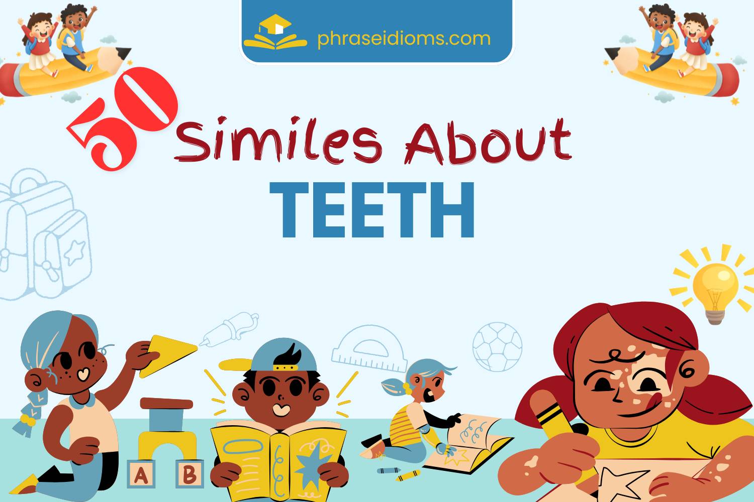 similes about teeth