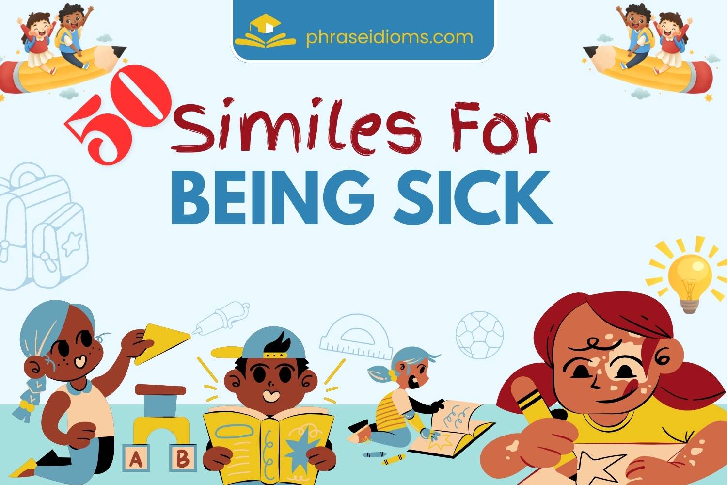 similes for being sick