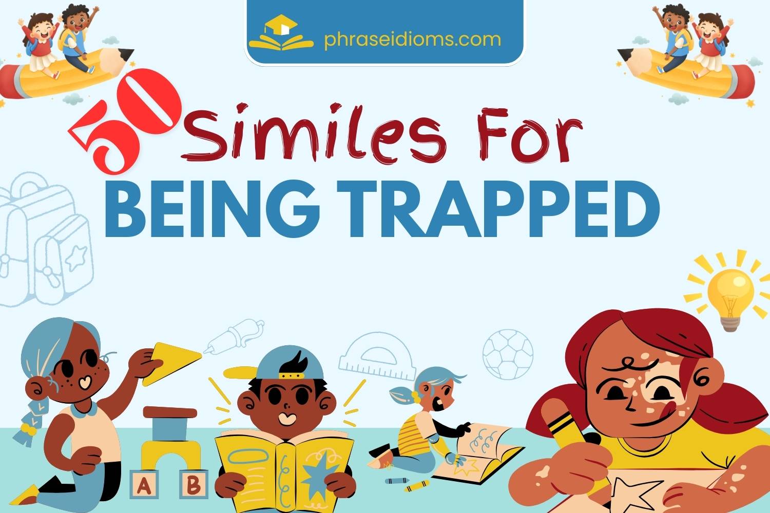 similes for being trapped