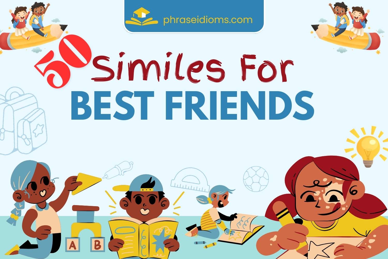 similes for best friends