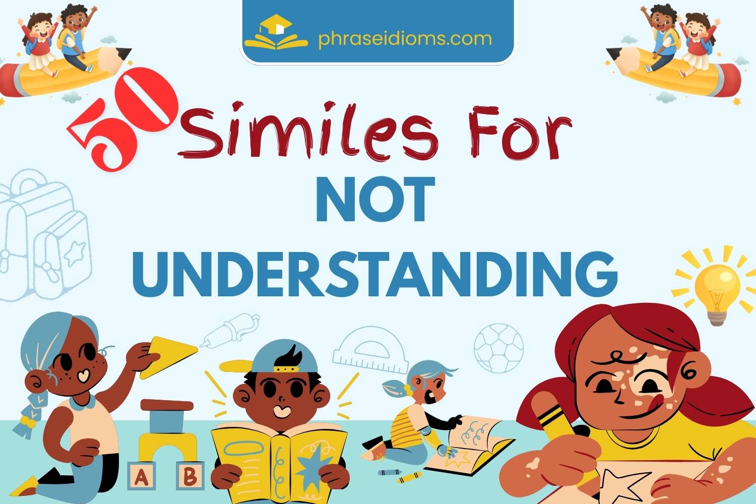 similes for not understanding